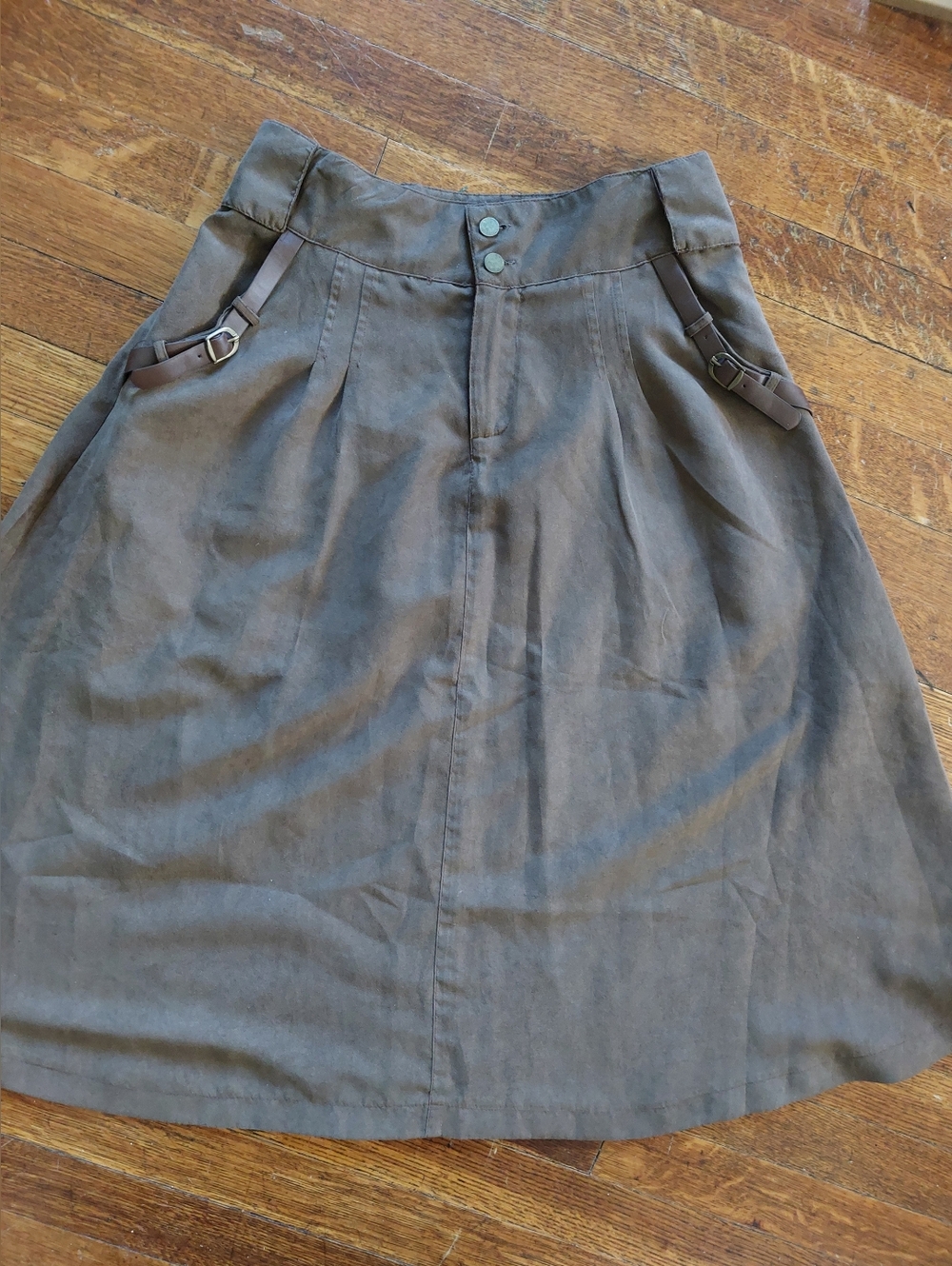 Brown Ya Midi Skirt